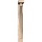Ekena Millwork Thorton Block Smooth Bracket w/ Offset Brace, Douglas Fir, 3 1/2"W x 16"D x 28"H BKT0402X16X28THR05SDF - alternate 2